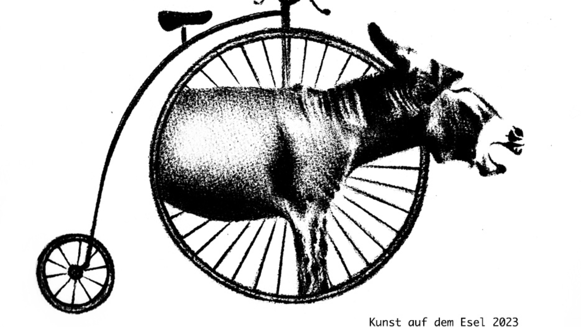 Kunst auf dem Esel